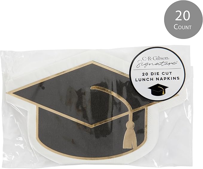 C.R.Gibson Die-Cut Graduation Cap Napkin